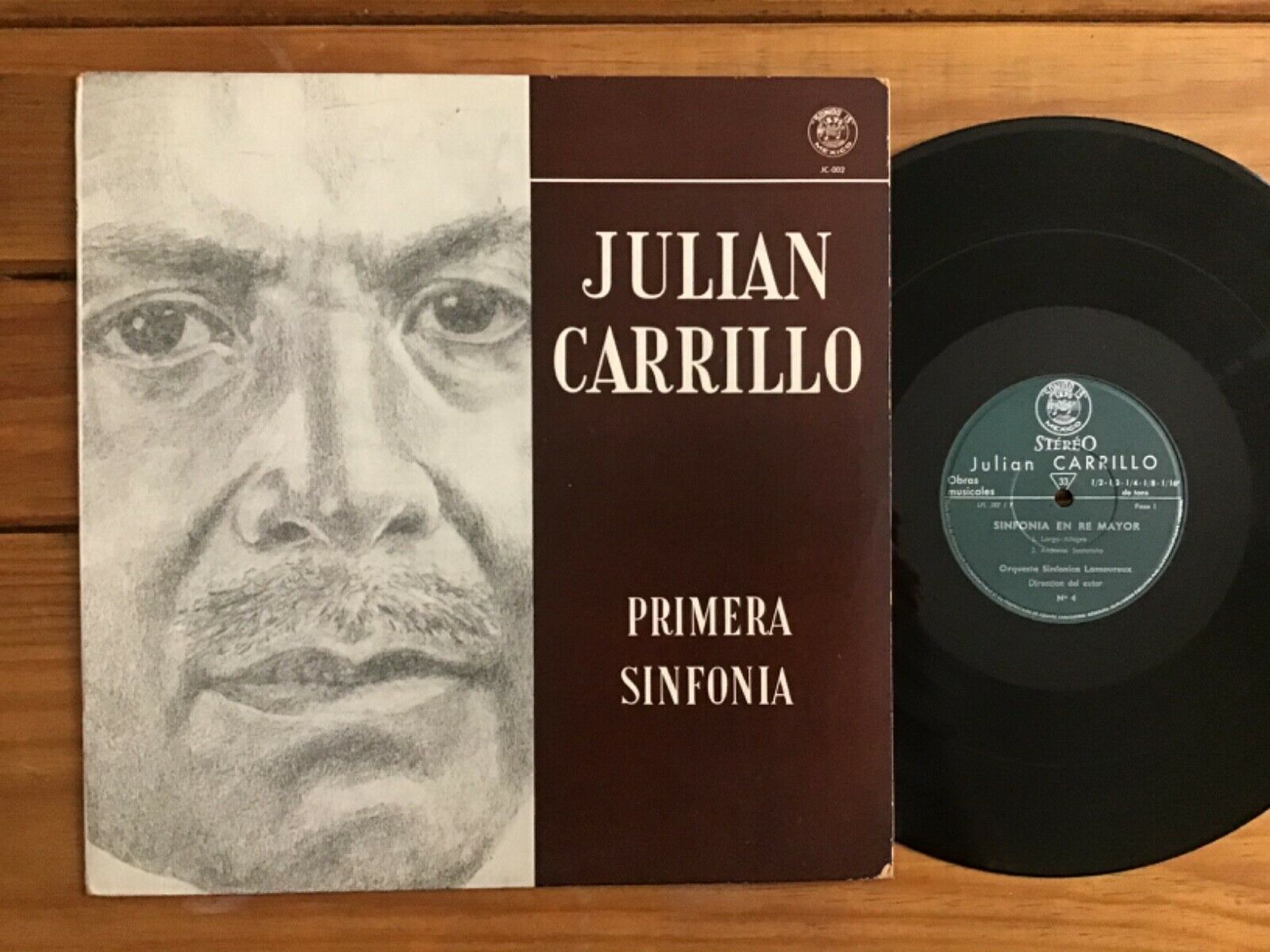 JULIAN CARRILLO SINFONIA PRIVATE MEXICAN LP SONIDO 13-CLASSICAL-MICROTONAL-RARE