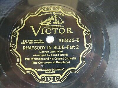 Pic 2 George Gershwin - VICTOR 35822 - Rhapsody In Blue - Paul Whiteman Orch.