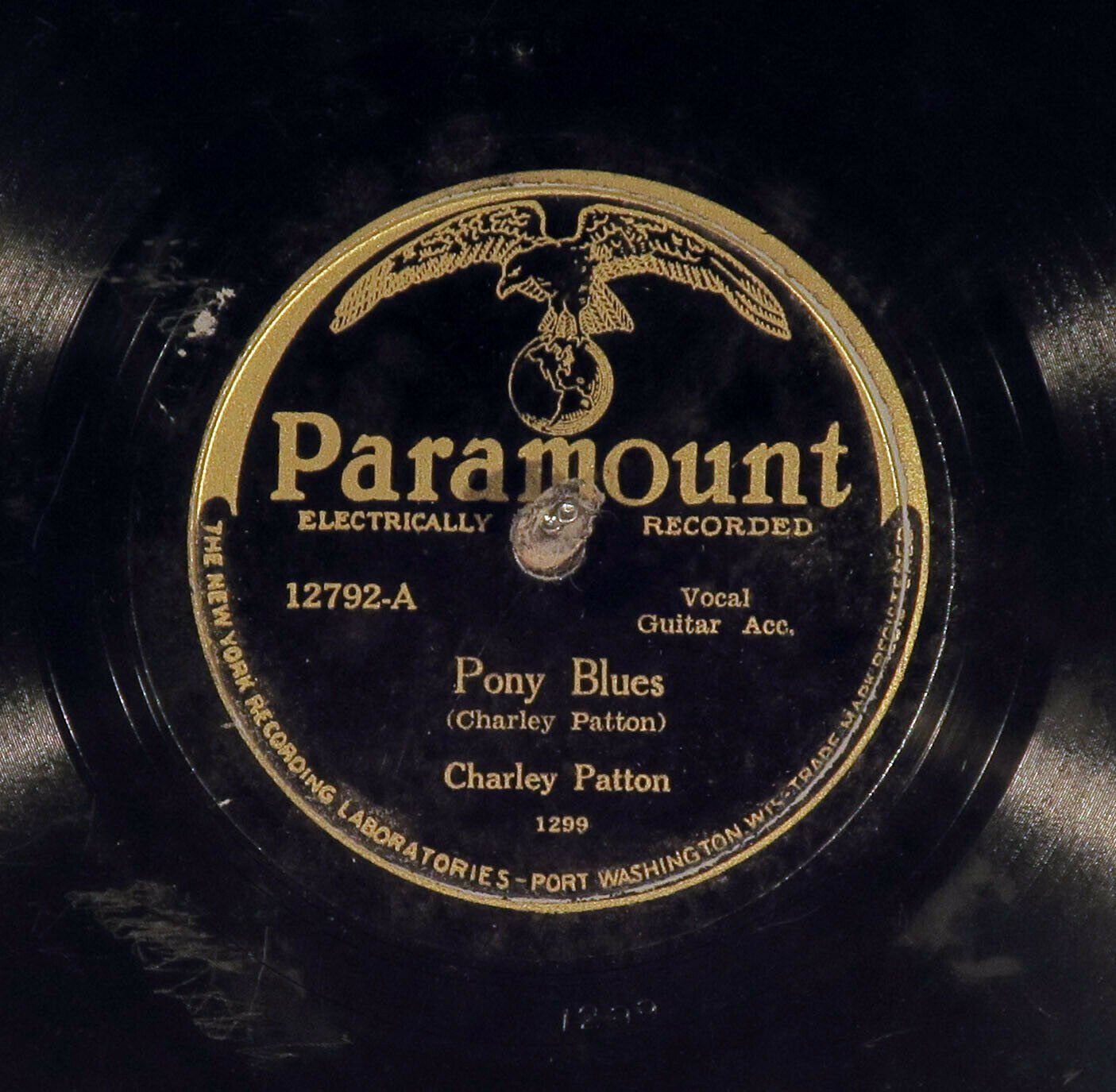 Pic 2 78 RPM -- Charley Patton, Paramount 12792, E Blues