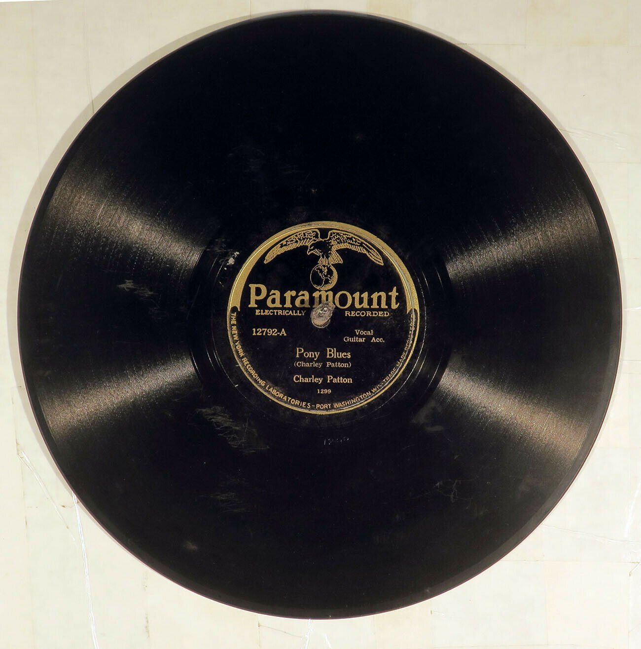 Pic 3 78 RPM -- Charley Patton, Paramount 12792, E Blues
