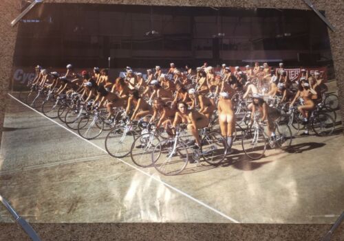 popsike.com - Queen -Jazz Bicycle Race Poster Fat Bottomed Girls Nude Bike Race 27”x 39” - auction details