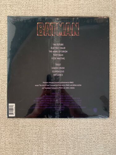 Pic 2 PRINCE BATMAN Original Soundtrack Vinyl LP 1989 Factory Sealed RARE OST Batdance
