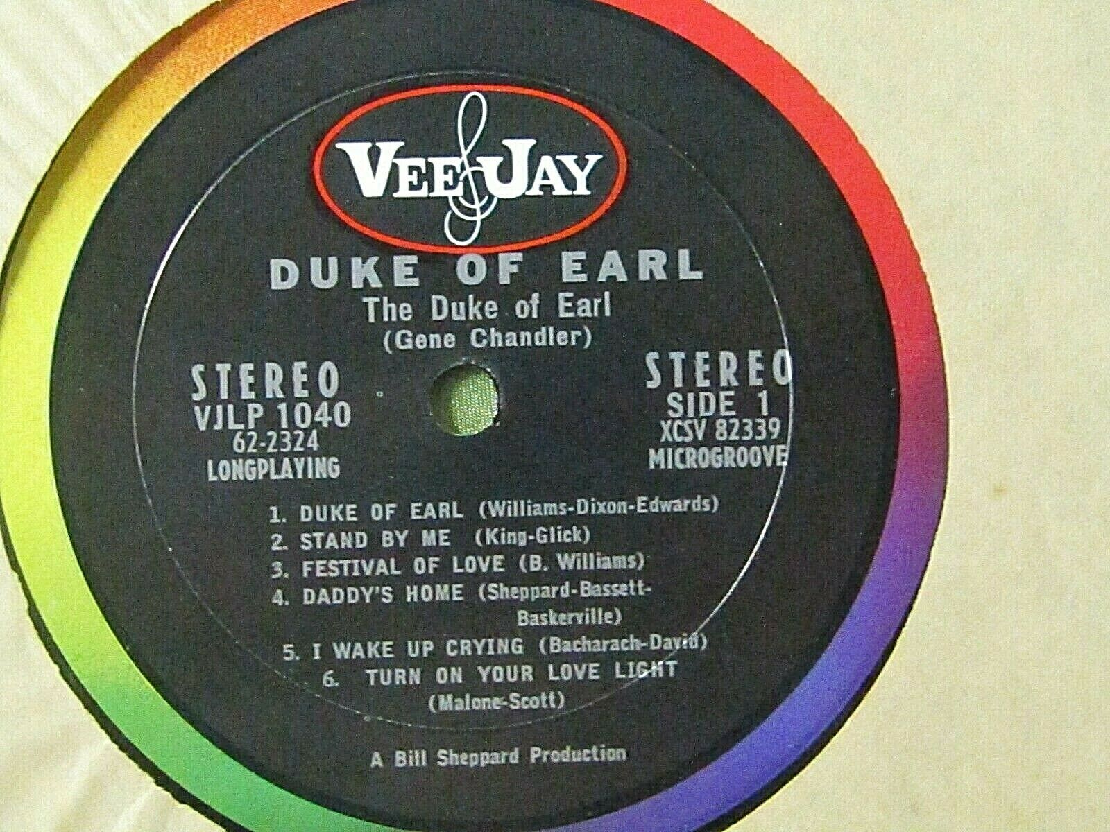 Pic 2 Original 1962 Stereo Doo Wop / Soul LP: Gene Chandler - Duke Of Earl - Vee Jay
