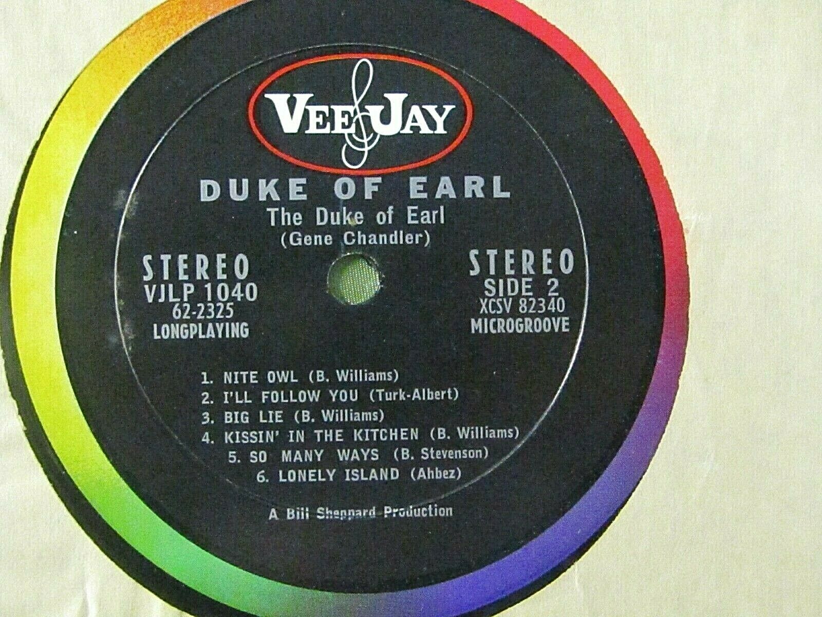 Pic 3 Original 1962 Stereo Doo Wop / Soul LP: Gene Chandler - Duke Of Earl - Vee Jay