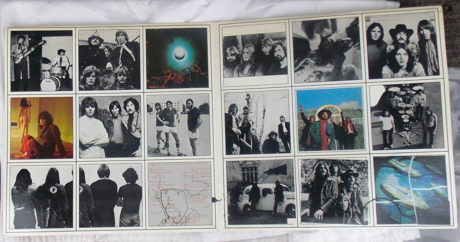 Pic 3 Vintage Pink Floyd The Abdabs A Great Set 3 LP Live Oakland Coliseum May 9, 1977