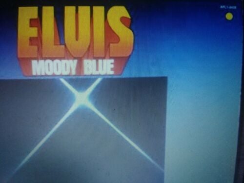 Pic 2 ELVIS PRESLEY RARE YELLOW VINYL MOODY BLUE LP 1977 EX-NM A