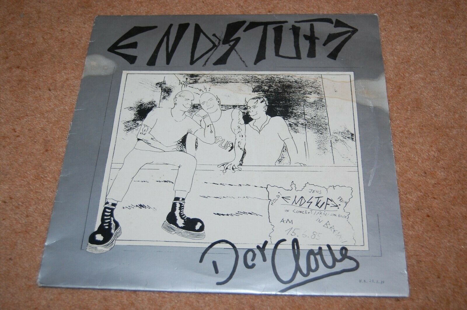  ENDSTUFE - DER CLOU (1987) - RARE GERMAN VINYL LP - ROCK-O-RAMA  RECORDS RRR 64 - auction details