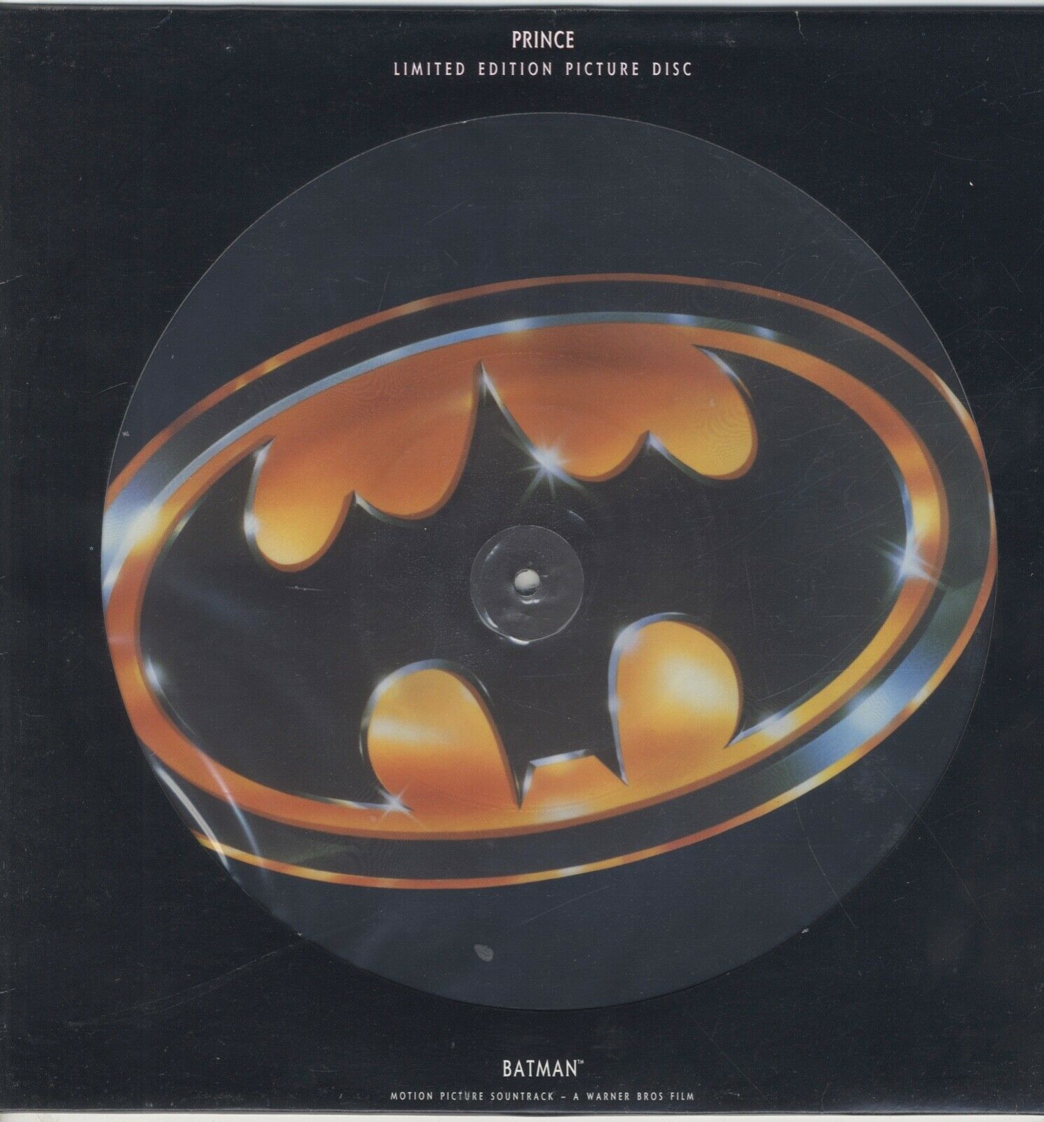 PRINCE - Batman OST  ORIGINAL PICTURE DISC LP NEAR MINT DIE-CUT SLEEVE