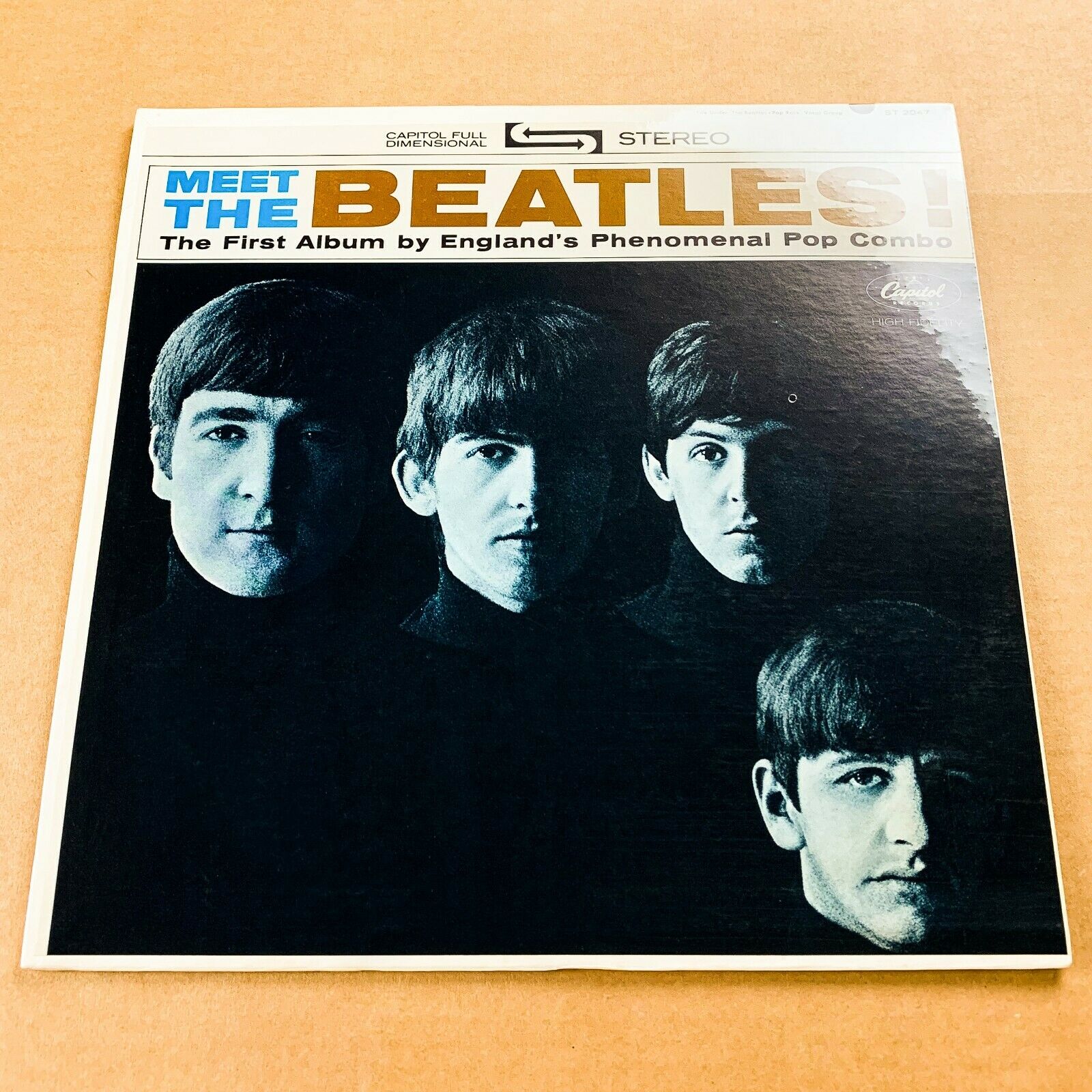 Pic 1 THE BEATLES MEET THE BEATLES  US ORIG'64 CAPITOL ST-2047 STEREO 1ST PRESS SEALED