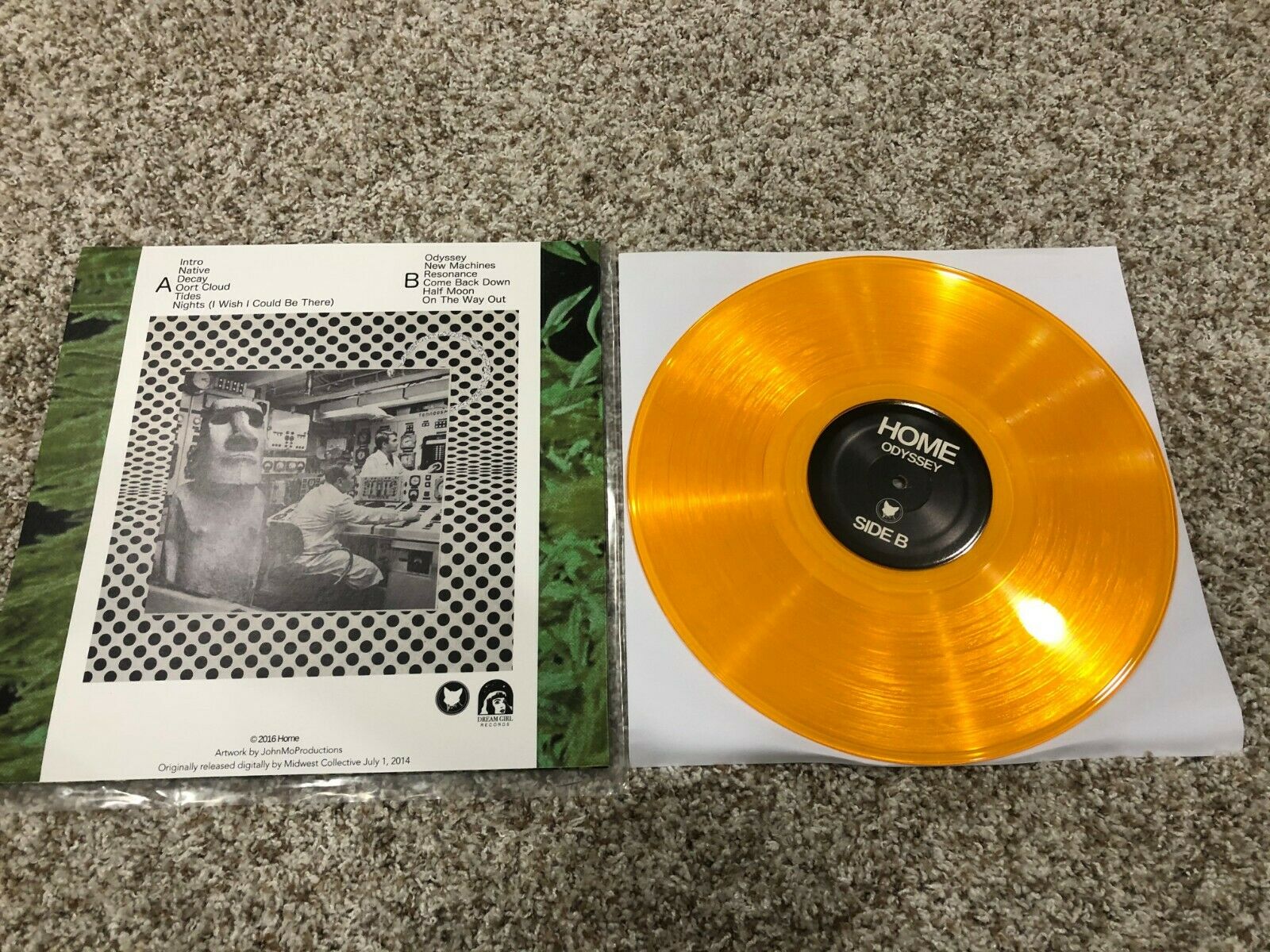 popsike.com - HOME Vinyl Record Limited Orange Transparent Dream Records - auction details