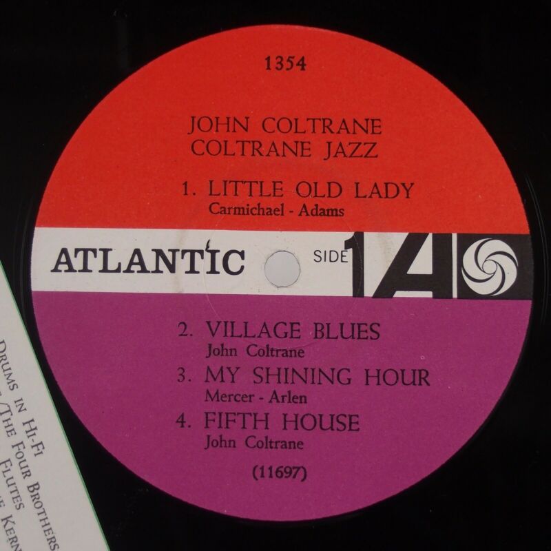 Pic 4 JOHN COLTRANE: Jazz US Atlantic 1354 Mono Plum Label Jazz LP VG++ Vinyl