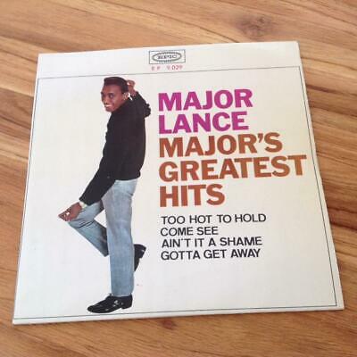 Pic 1 MAJOR LANCE[TOO HOT TO HOLD   COME SEE]EX+ 1965 NORTHERN SOUL SPANISH EP 45 Epic