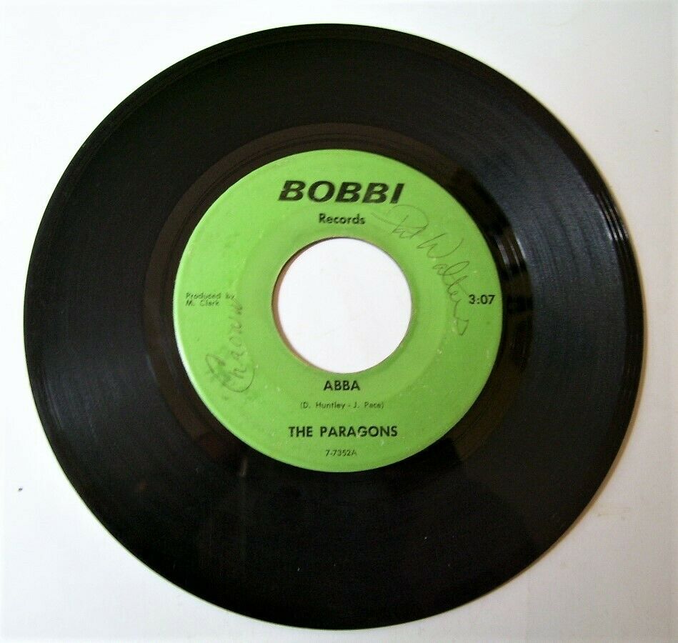 Pic 2 THE PARAGONS  Abba  BOBBI RECORDS Orig. 1967 Garage Rock 45 RARE
