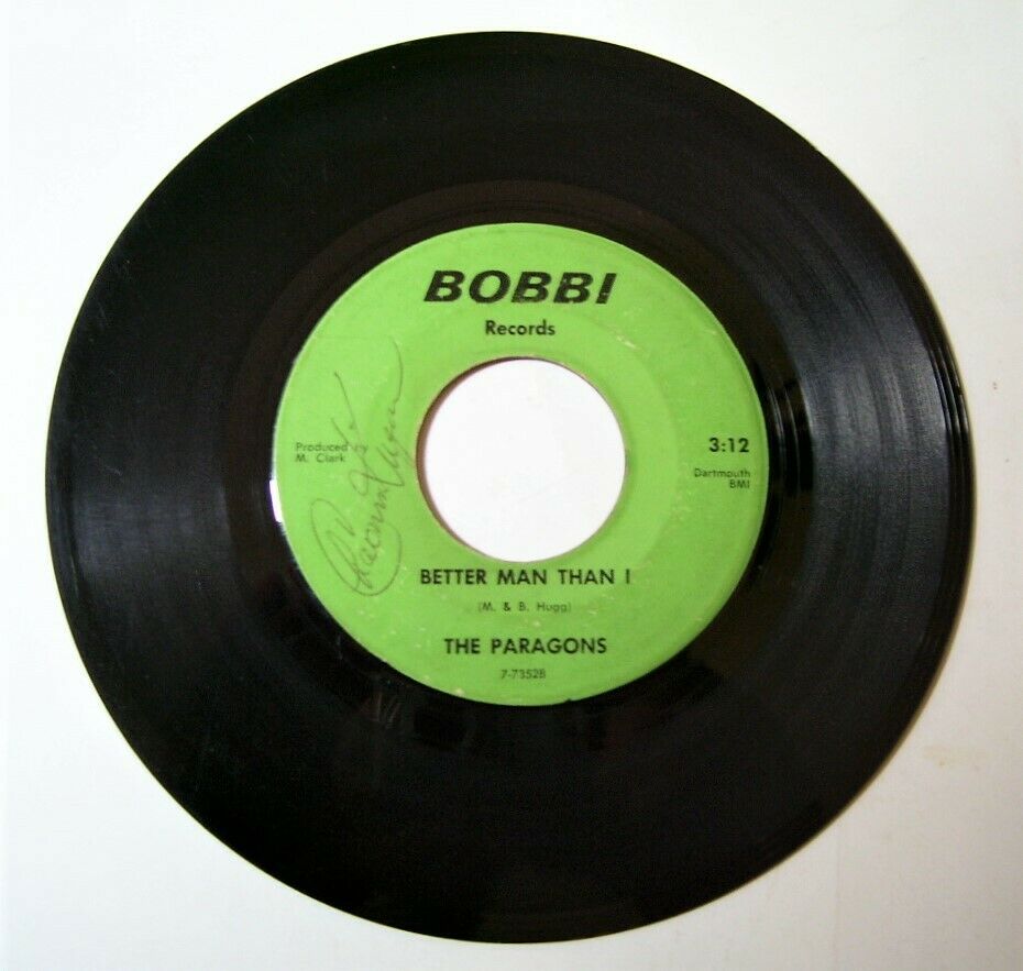 Pic 3 THE PARAGONS  Abba  BOBBI RECORDS Orig. 1967 Garage Rock 45 RARE