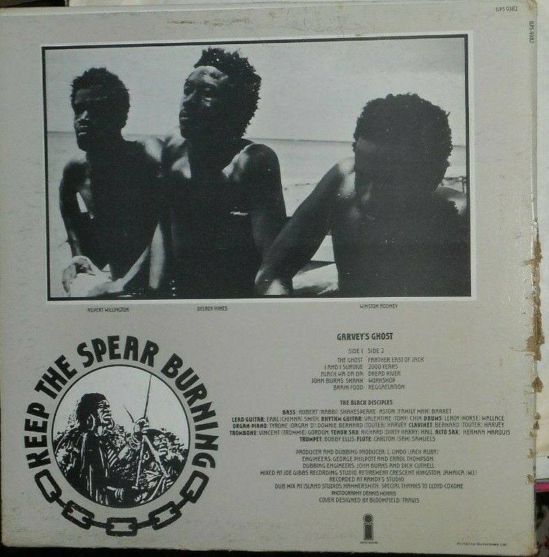 Pic 1 1976 Jamaica Release - Burning Spear - GARVEY'S GHOST Roots Reggae - WOLF DUB LP