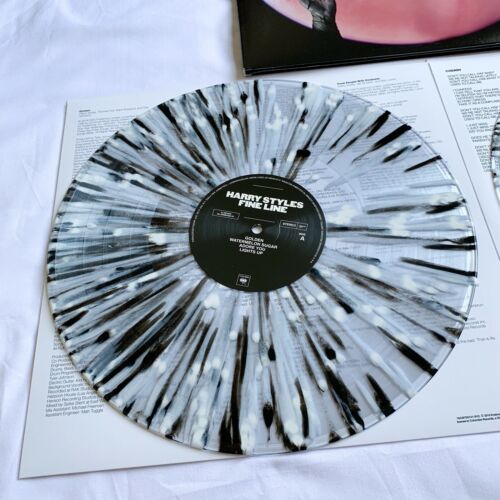 HARRY STYLES: Fine Line Exclusive Limited Edition Black/White Splatter  Vinyl 2LP 194397051612