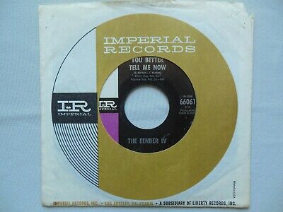 Pic 1 DEBUT RELEASE: The Fender IV ?– Mar Gaya / You Better Tell Me Now - 66061  EX
