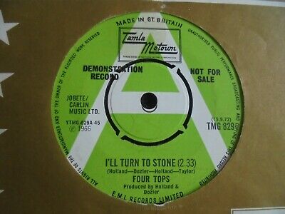 Four Tops - I'll Turn To Stone 1972 UK 45 TAMLA MOTOWN DEMO