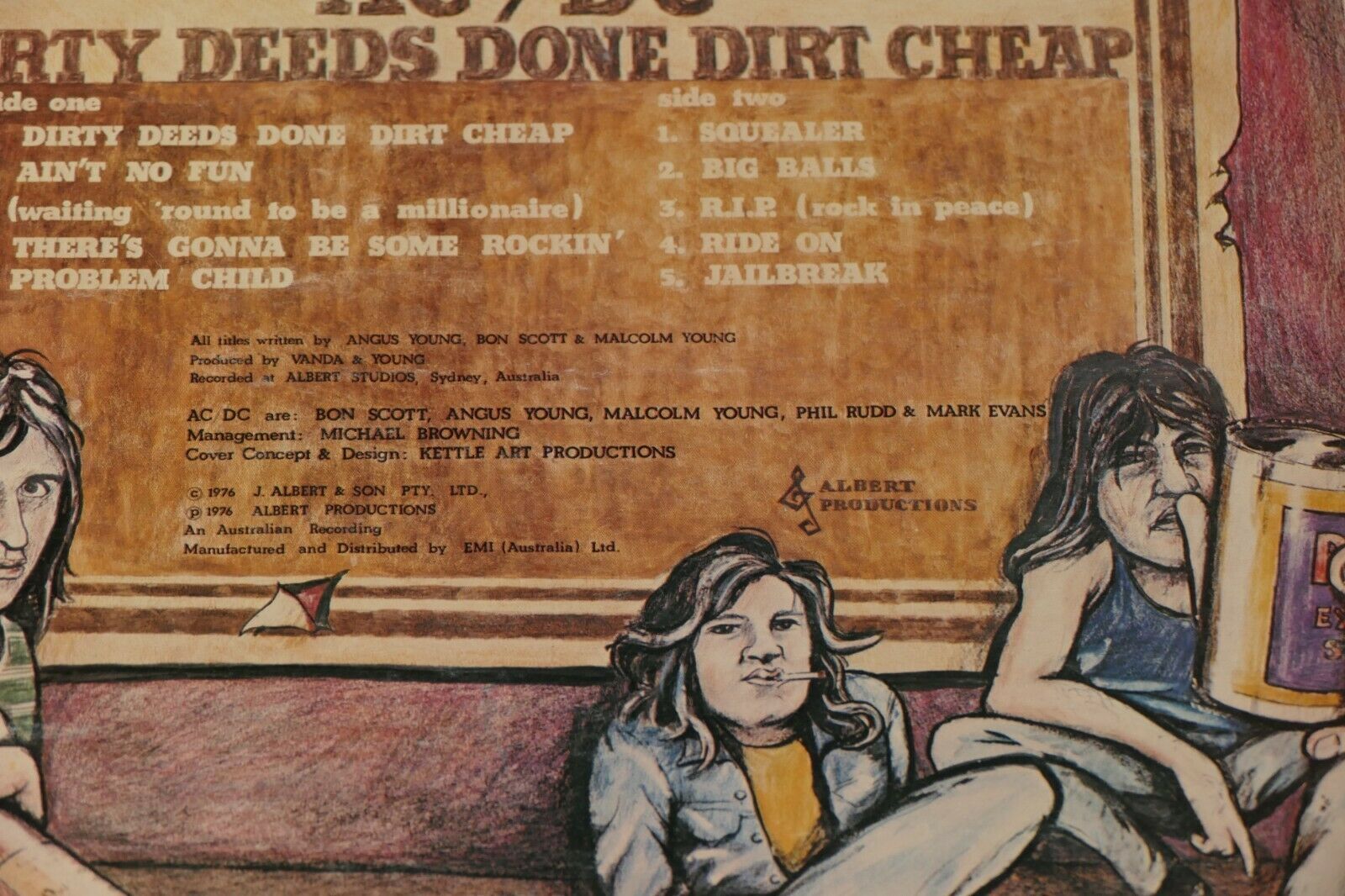 Pic 2 AC/DC dirty deeds done dirt cheap Original Australian Vinyl LP AC / DC