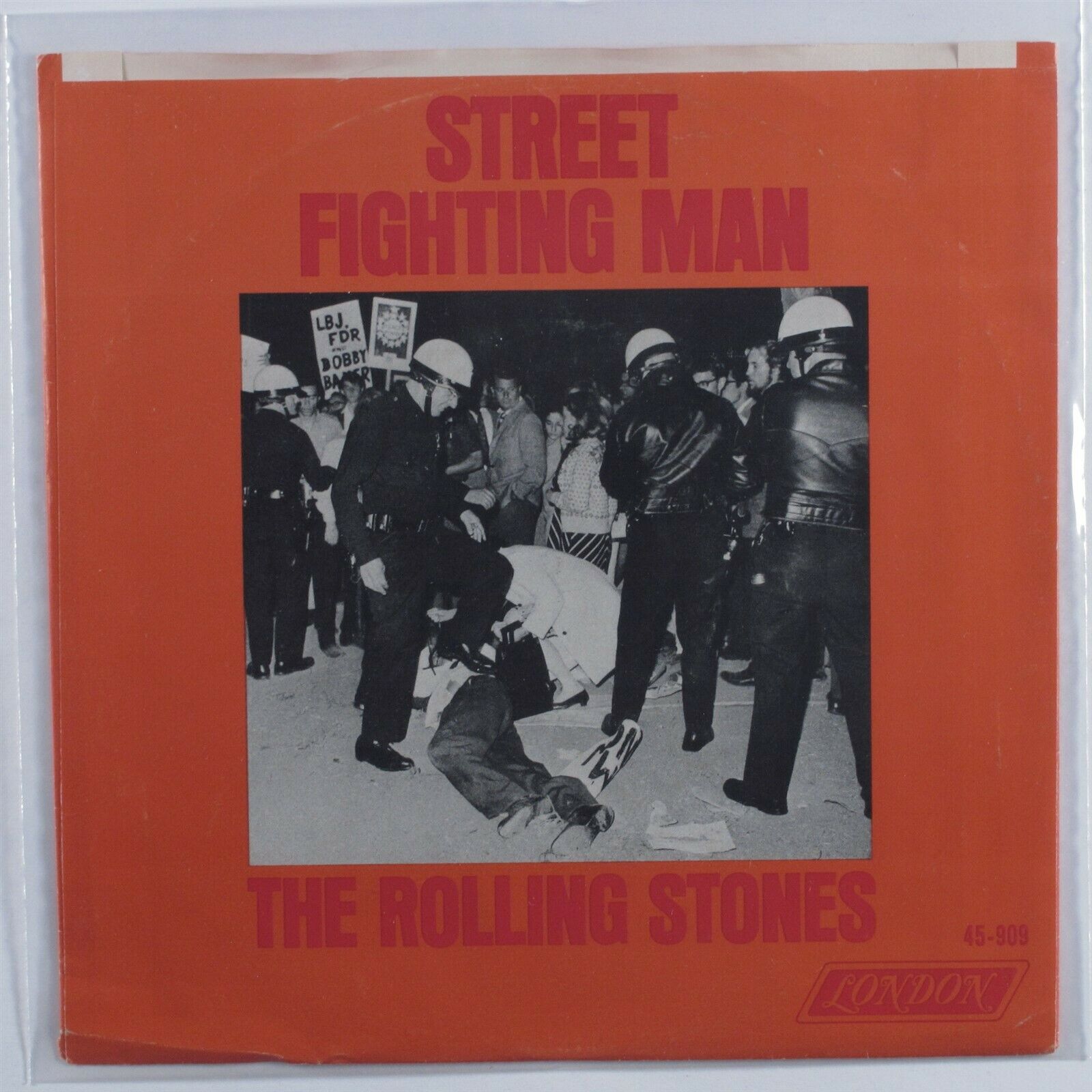 Pic 1 Rock 45 ROLLING STONES Street Fighting Man LONDON VG+/VG++ picture sleeve