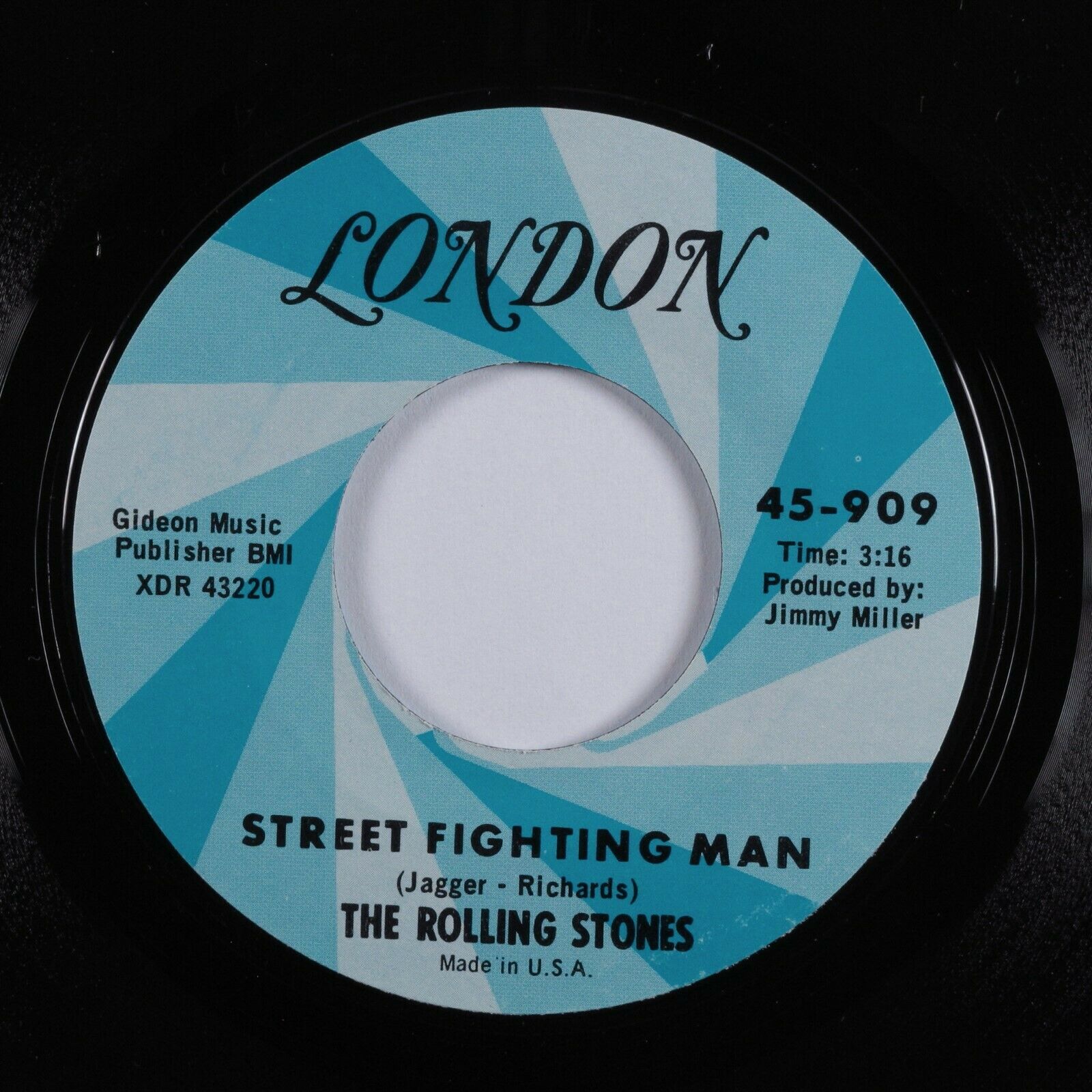 Pic 2 Rock 45 ROLLING STONES Street Fighting Man LONDON VG+/VG++ picture sleeve
