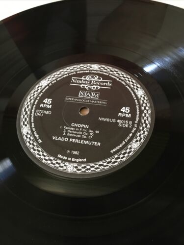 Pic 4 NIMBUS 45016 Chopin 45RPM Vlado Perlemuter Vinyl Near Mint Super Analogue Master